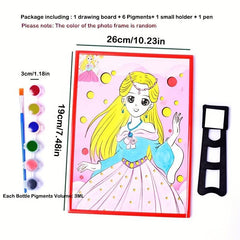 DIY Paint Board Cartoon Characters Watercolor Paint Kit