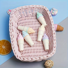 6pcs Cute Ice Cream Highlighters for Students and Adults