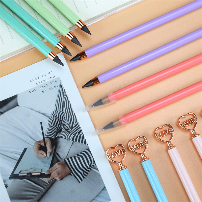 2pcs Eternal Pencil Infinity Pencil Mother's Gift Graffiti