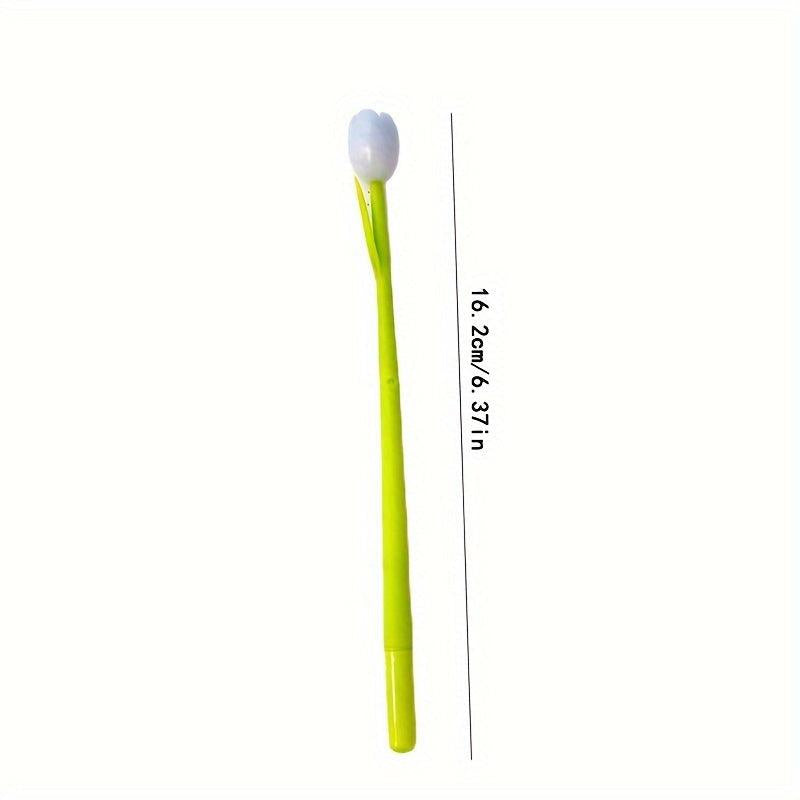 5pcs Changing Flower Pens Colorful Gel Ink Ballpoint Pens Tulip 0.5mm For Office