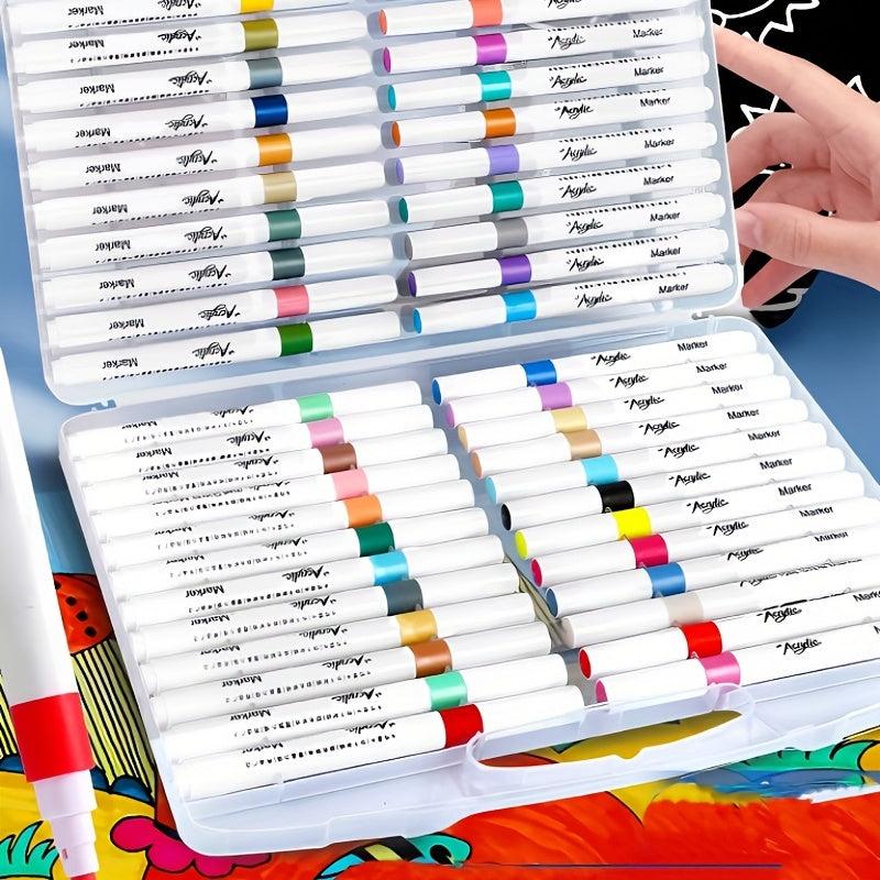 Acrylic Paint Pens Brush Marker Pen For DIY Art Making Supplies