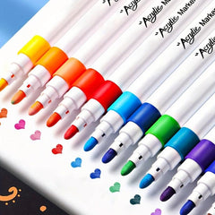 Acrylic Paint Pens Brush Marker Pen For DIY Art Making Supplies