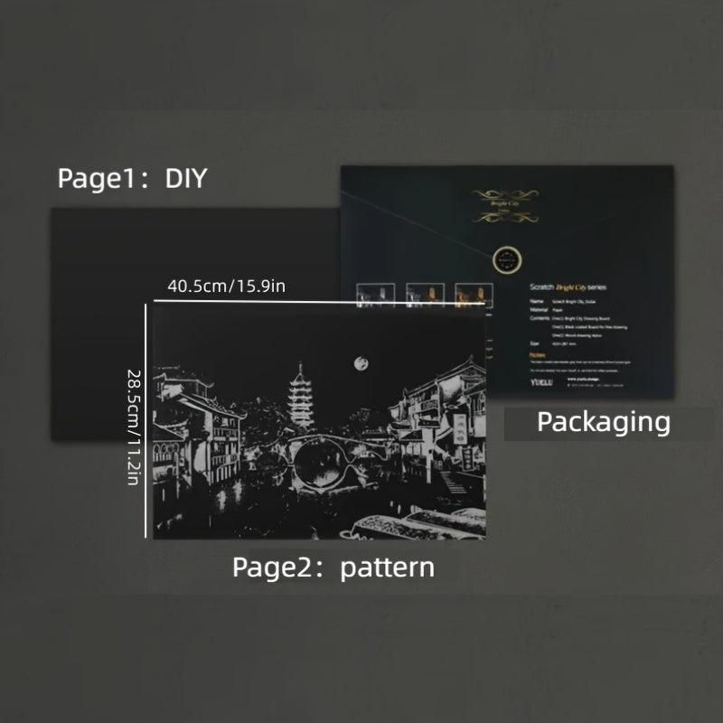 2pcs Scratch Art Rainbow Scratch Paper for Adults
