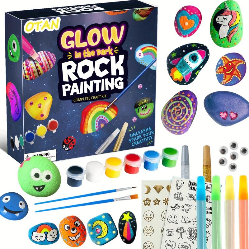 Rock Painting Kit For Kids Arts And Crafts For Girls & Boys