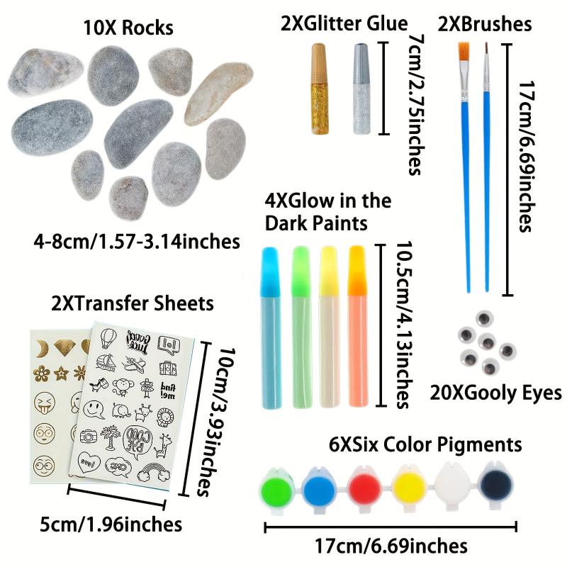 Rock Painting Kit For Kids Arts And Crafts For Girls & Boys