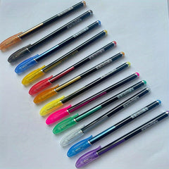 Fluorescent Pen Set Highlighting Pen Coloring Pen 12 Pack