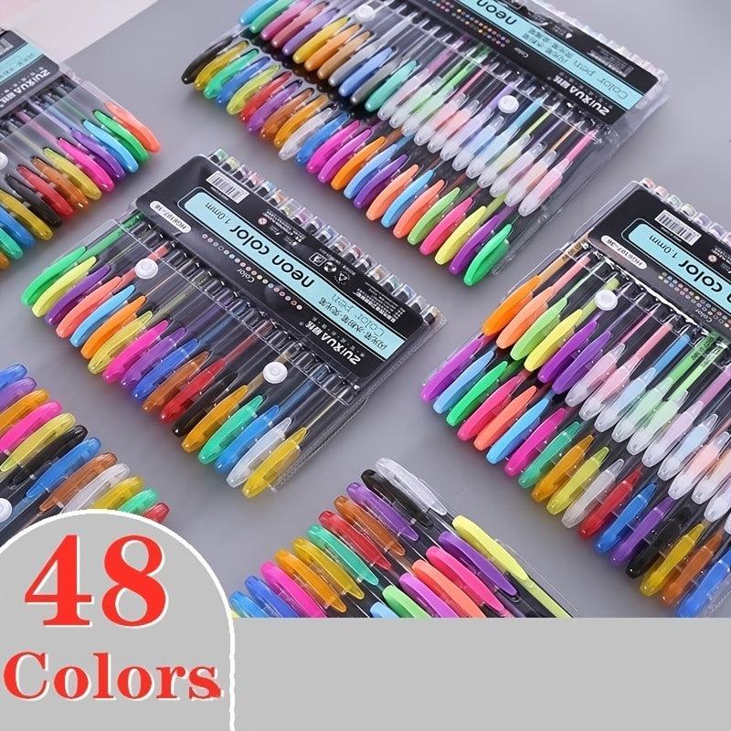 Fluorescent Pen Set Highlighting Pen Coloring Pen 12 Pack