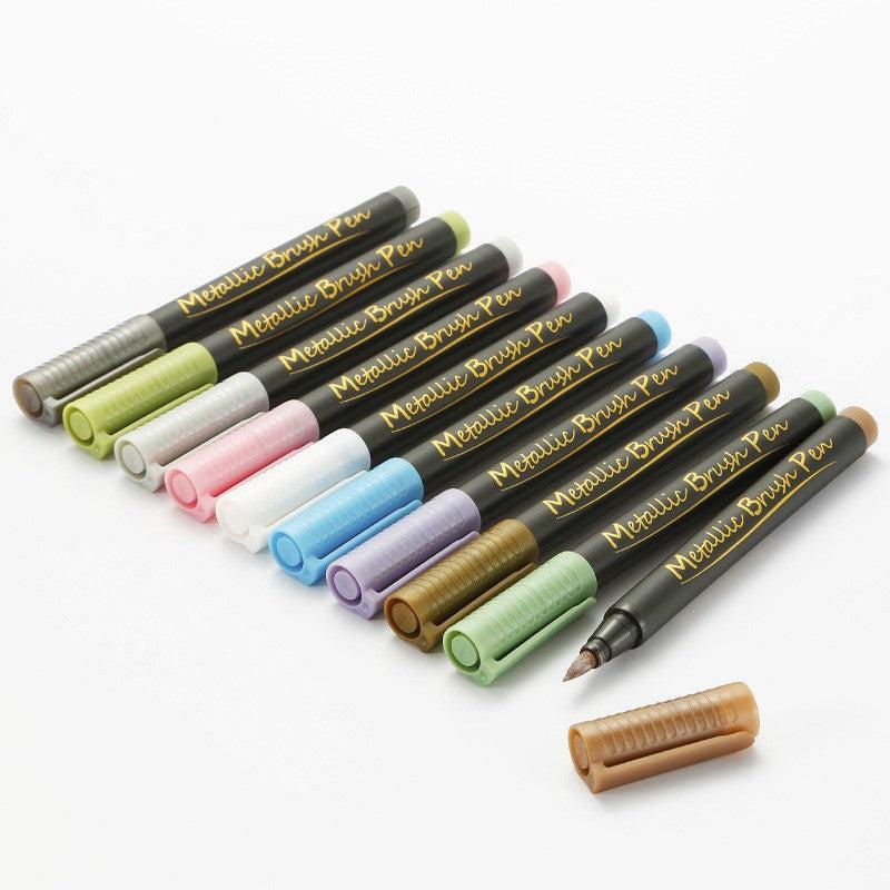 12 Color Metal Marker Pen Water-based Paint Touch-up Paint DIY Album Marker
