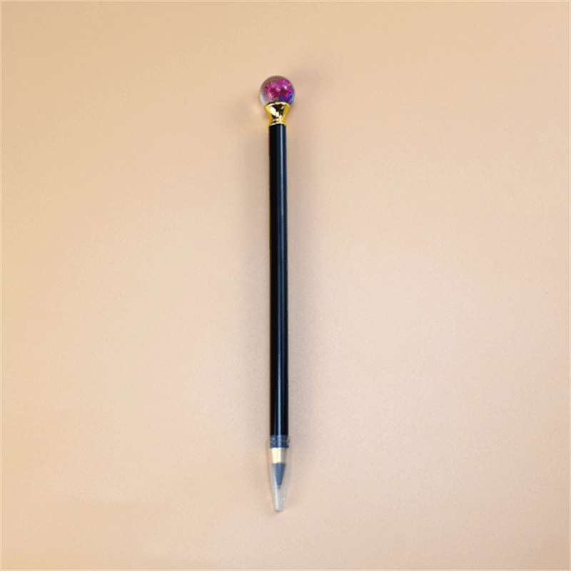 Creative Cartoon Crystal Flower Ball Metal Pencil