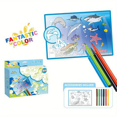 Reusable Graffiti Scroll Washable DIY Canvas Playmate For Kids