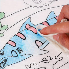 Reusable Graffiti Scroll Washable DIY Canvas Playmate For Kids