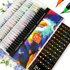 Calligraphy and Painting Set 72pcs Dyeable Washable Student Supplies
