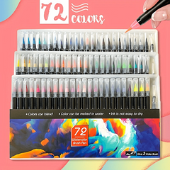 Calligraphy and Painting Set 72pcs Dyeable Washable Student Supplies