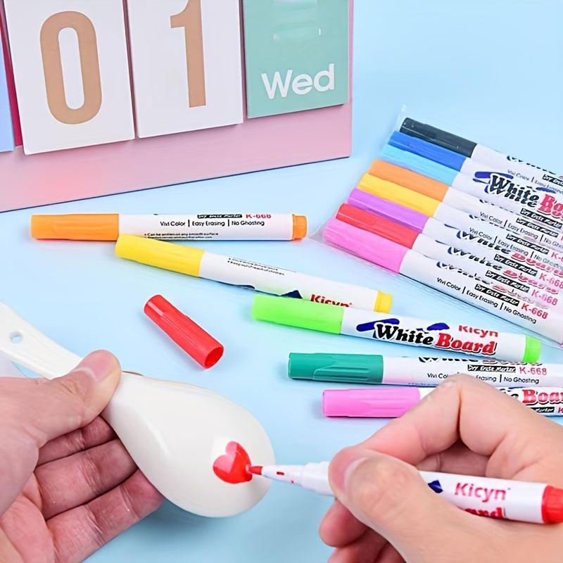 Set of 12 Water Painting Float Pens with Spoon Set