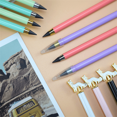 Cartoon Fox Shaped Durable Metal Pencil for Children, No Sharpening Needed
