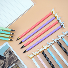 Cartoon Fox Shaped Durable Metal Pencil for Children, No Sharpening Needed