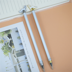 Cartoon Fox Shaped Durable Metal Pencil for Children, No Sharpening Needed