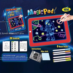 Kids Fluorescent Writing Board Magic Luminous Painting 3D Material