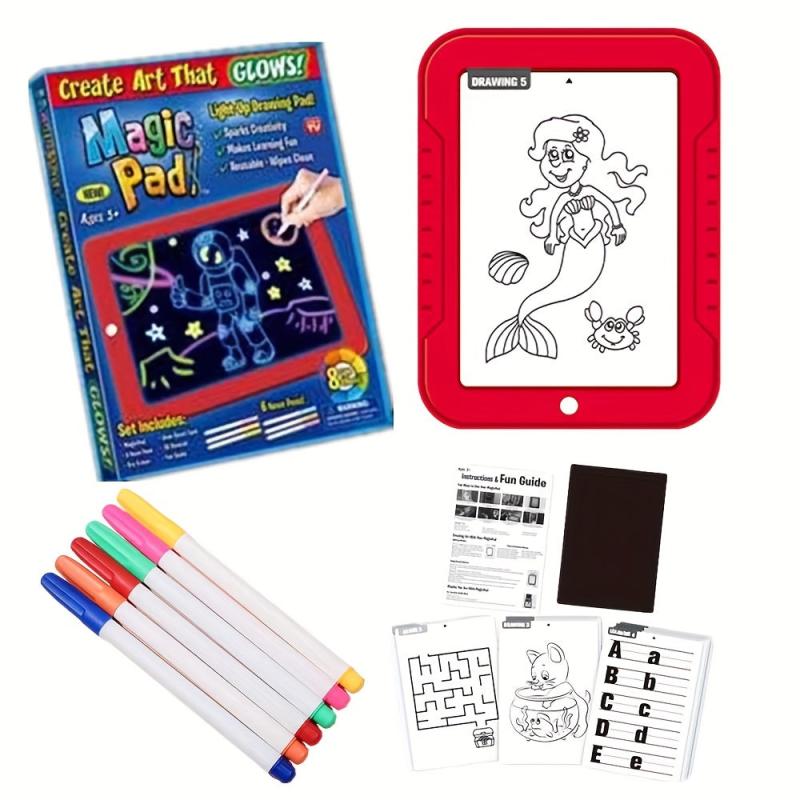 Kids Fluorescent Writing Board Magic Luminous Painting 3D Material