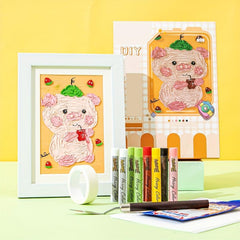 8 Colors Cartoon Animal Painting Stick Set for DIY Painting