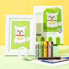 8 Colors Cartoon Animal Painting Stick Set for DIY Painting