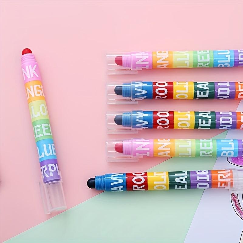 Highlighter DIY Combination Markers 6 Colors Stitching Fluorescent Pens