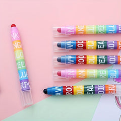 Highlighter DIY Combination Markers 6 Colors Stitching Fluorescent Pens