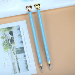 2pcs Love Shape Graphene Metal Pencil for Kids and Office