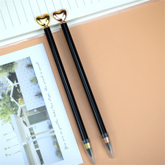 2pcs Love Shape Graphene Metal Pencil for Kids and Office