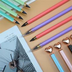 2pcs Love Shape Graphene Metal Pencil for Kids and Office