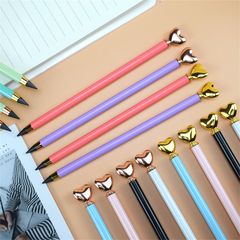 2pcs Love Shape Graphene Metal Pencil for Kids and Office