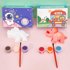 DIY 3D Plaster Doll Painting Kit, Graffiti Coloring Puzzle Toy