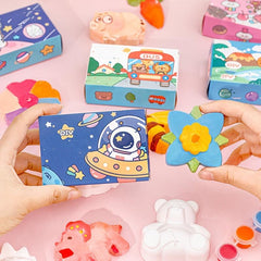 DIY 3D Plaster Doll Painting Kit, Graffiti Coloring Puzzle Toy