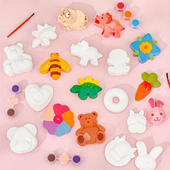 DIY 3D Plaster Doll Painting Kit, Graffiti Coloring Puzzle Toy