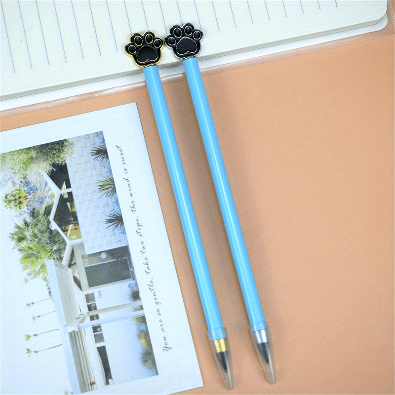 2pcs Cartoon Bear Palm Cutless Graphene Children's Metal Pencil