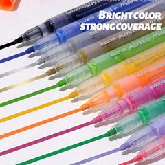 8pcs 3D Nail Art Pens Set Acrylic Paint Marker Set for Manicure DIY
