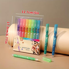 8pcs 3D Nail Art Pens Set Acrylic Paint Marker Set for Manicure DIY