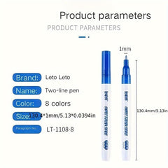 8 Colors Soft Head Acrylic Marker Pens Painting Waterproof Quick Dry