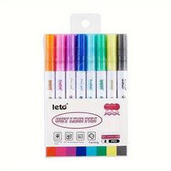 8 Colors Soft Head Acrylic Marker Pens Painting Waterproof Quick Dry