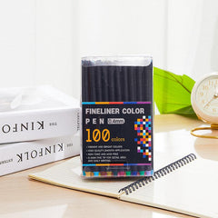 Watercolor Hook Line Pen Painting Set - 100 Colors Gel Pen Needle Pen Stroke Pen