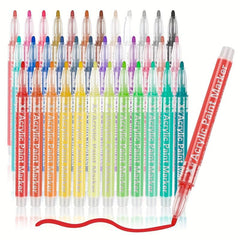 Acrylic Paint Markers Fine Point 60 Colors for Rock Painting DIY Scrapbook