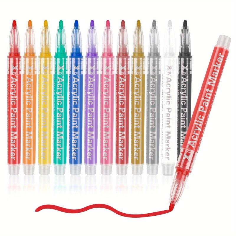Acrylic Paint Markers Fine Point 60 Colors for Rock Painting DIY Scrapbook