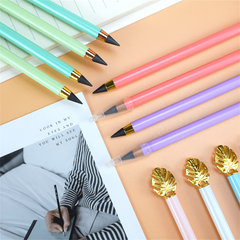 2PCS Eternal Pencil Infinity Graffiti Student Replaceable Gift Pen