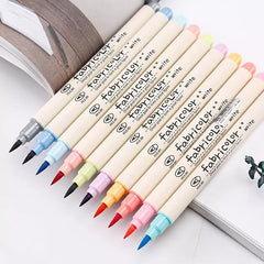 10pcs Soft Tip Brush Pen Set for Calligraphy & Art Projects