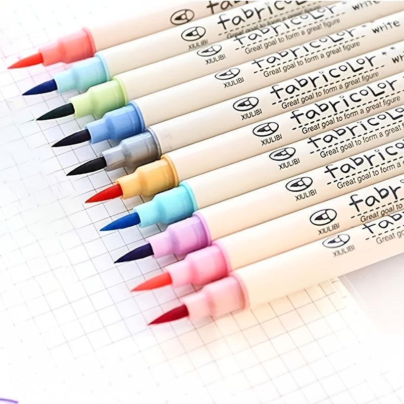 10pcs Soft Tip Brush Pen Set for Calligraphy & Art Projects