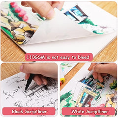 80 Dual Tip Sketch Markers Set for Artists, Kids - Christmas Halloween