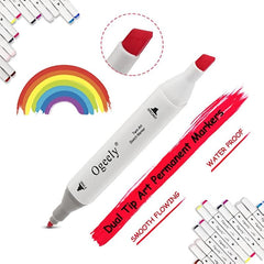 80 Dual Tip Sketch Markers Set for Artists, Kids - Christmas Halloween