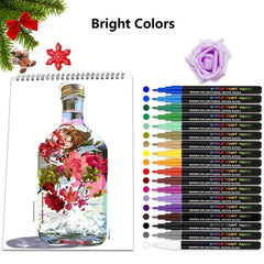 18 Acrylic Paint Pens for Rock Painting Waterproof Paint Markers DIY Craft