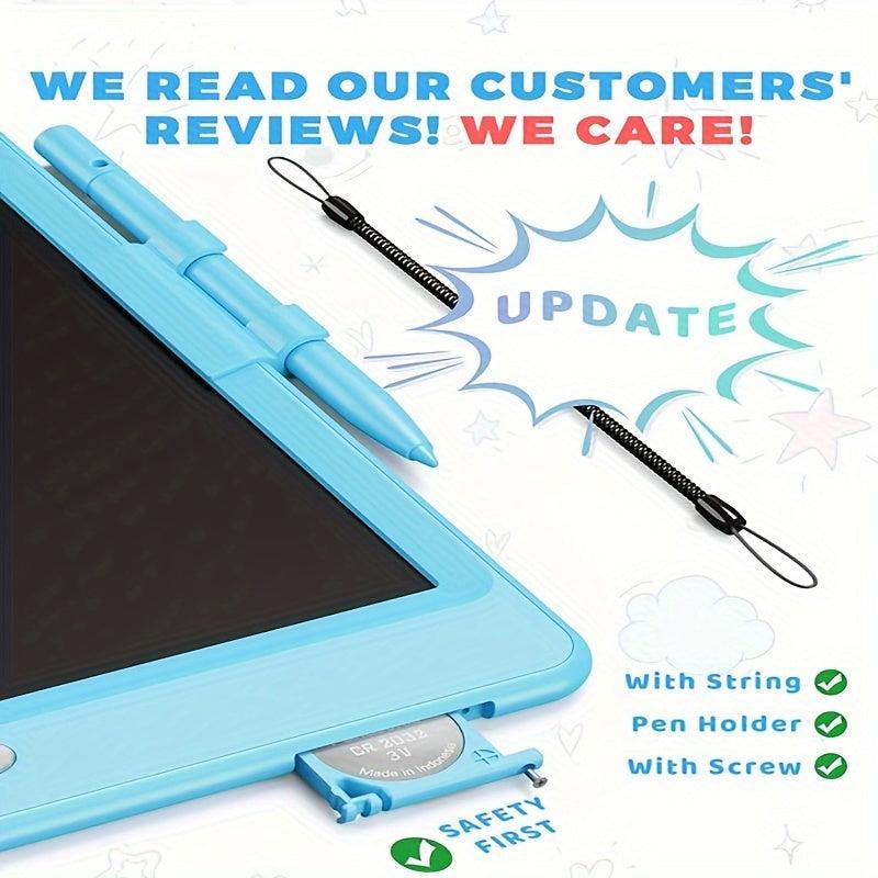 Colorful Toddler Doodle Board 25.4cm Writing Tablet