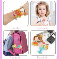 DIY Coloring Graffiti Pendant Baking Crystal Glue Painting Pendant Toy